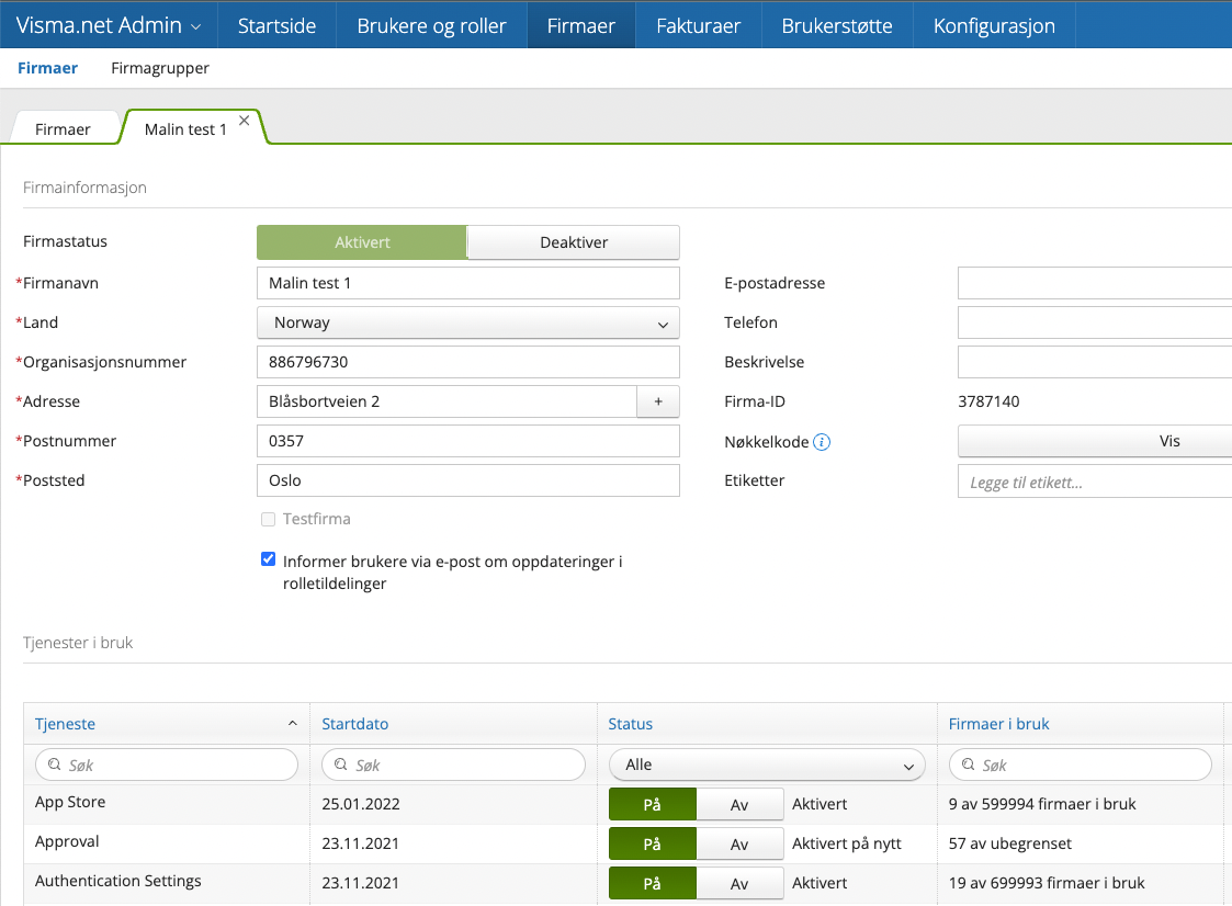 Authentication Settings