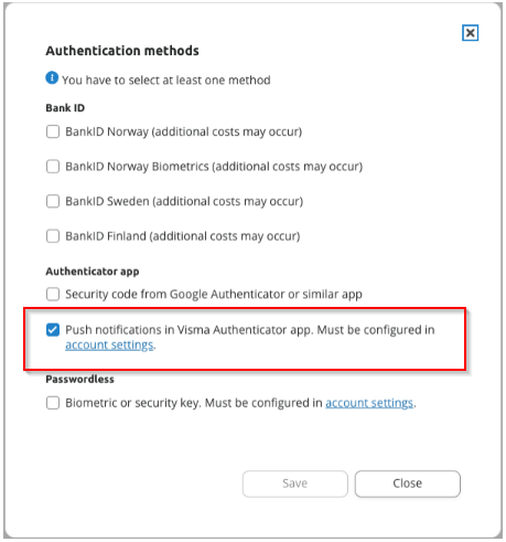 Authorizing payments with Visma Authenticator and 2FA via push ...