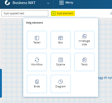 Lage nytt oppsett